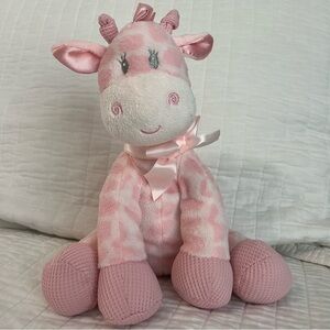 First & Main pink plush Jingles Giraffe with rattle inside